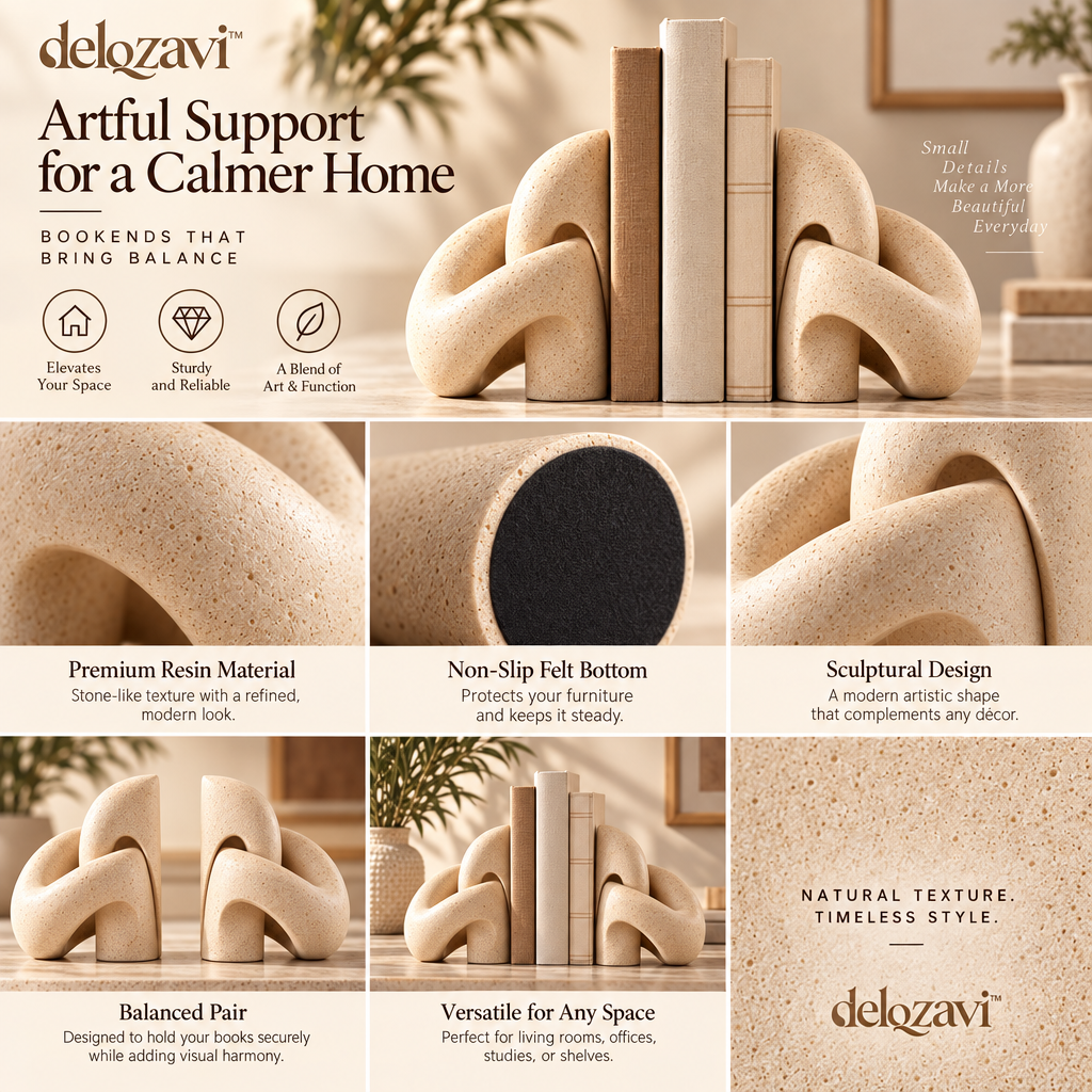 delqzavi™ Sculptural Bookend Set — image 4