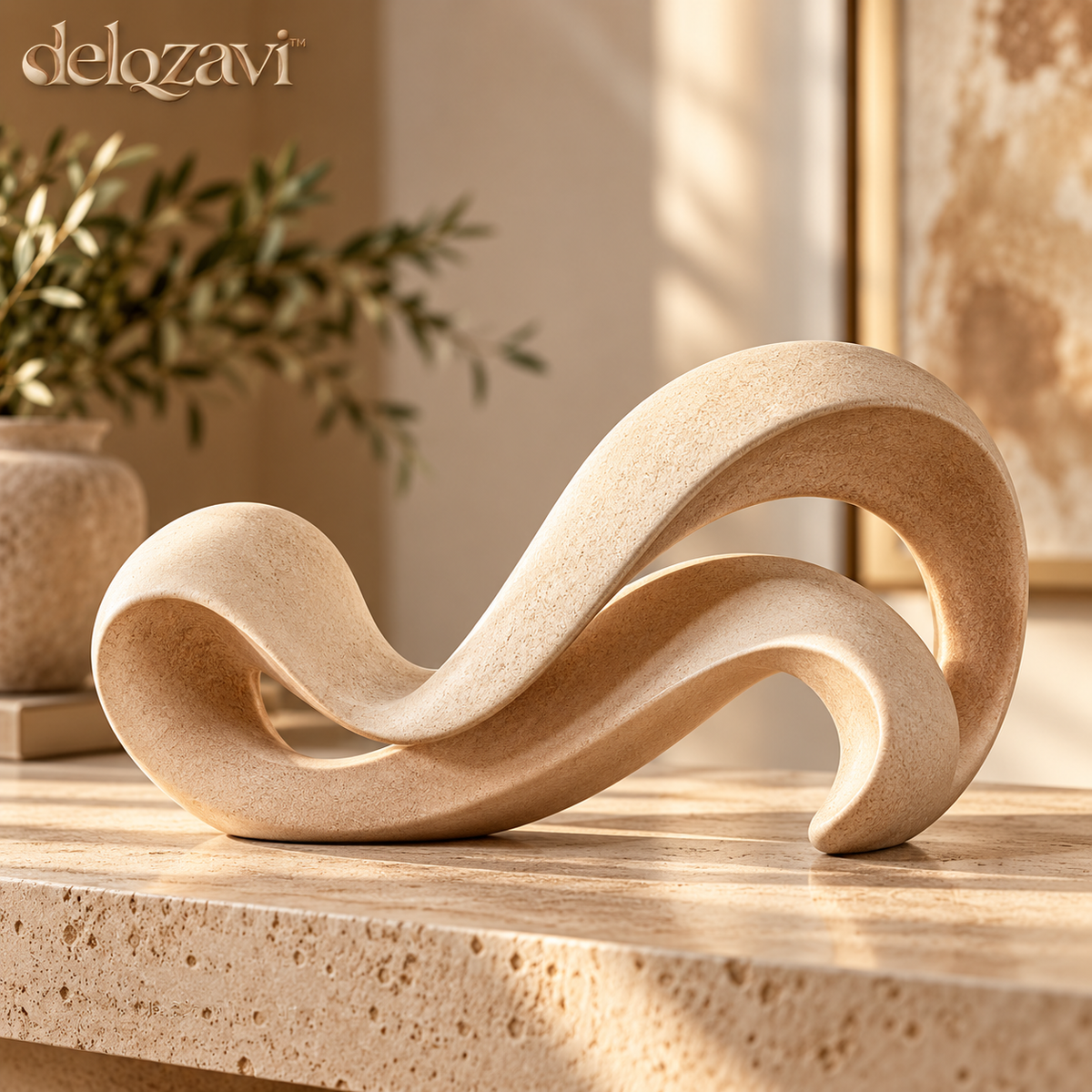 delqzavi™ Wave Accent Sculpture — image 1