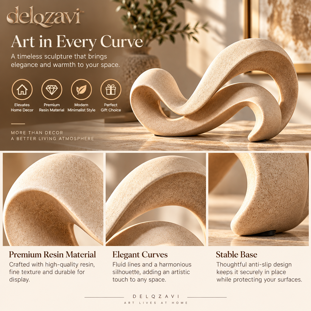 delqzavi™ Wave Accent Sculpture — image 4